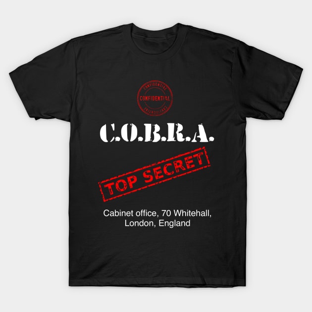 Cobra committee top secret tee c.o.b.r.a. T-Shirt by Diversions pop culture designs